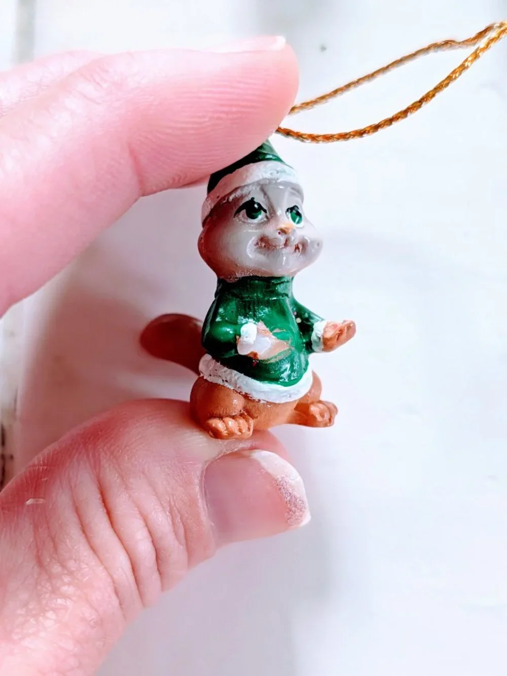 Lot of 10 VTG Alvin & Chipmunks Christmas Ornaments Mini Figures Santa 90s Rare